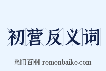 初营反义词是什么意思的图片